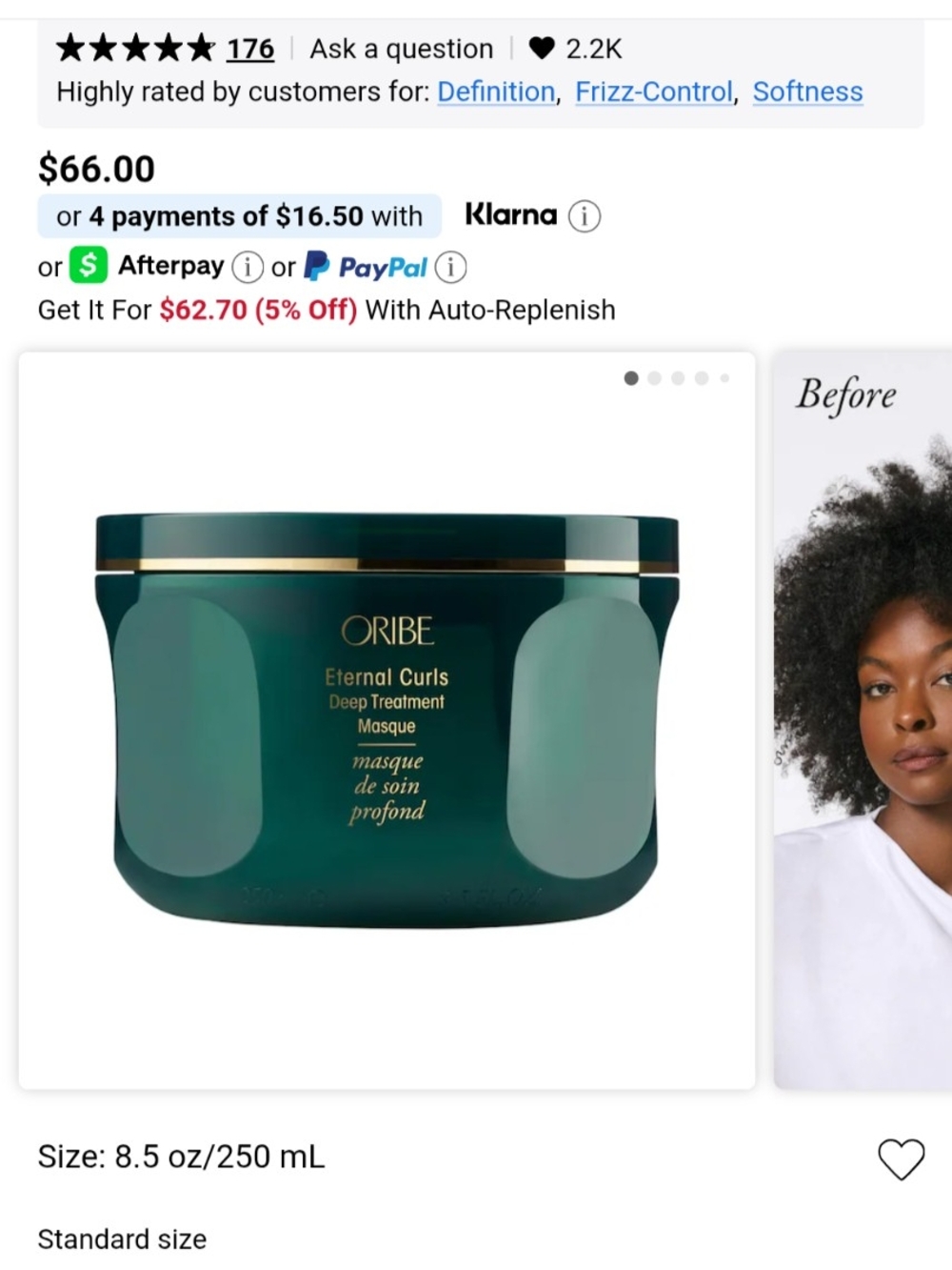 NEW- Oribe Eternal Curls Hair Mask